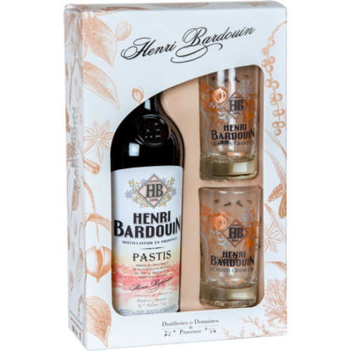 Pastis Henri Bardouin Coffret 2 verres