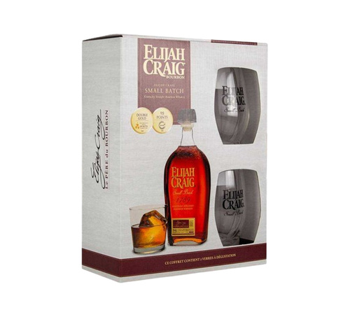 Coffret Elijah Craig Small Batch + 2 verres