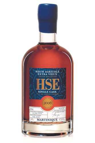 RHUM AGRICOLE MARTINIQUE HSE EXTRA VIEUX SINGLE CASK FINISH 2006 47.8% 70CL