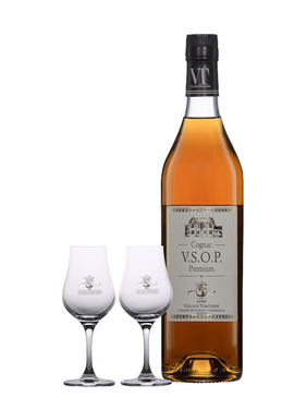 Vallein Tercinier Cognac Vsop Premium Coffret + 2 Verres
