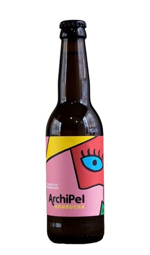 Archipel Kombucha Feuille de framboisier 33 cl