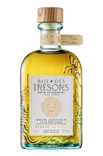 RHUM AGRICOLE MARTINIQUE BAIE DES TRESORS FLEURS DU VENT 49,8% 70CL