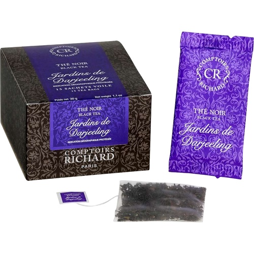 COMPTOIRS RICHARD THE BOITE 15 SACHETS DARJEELING